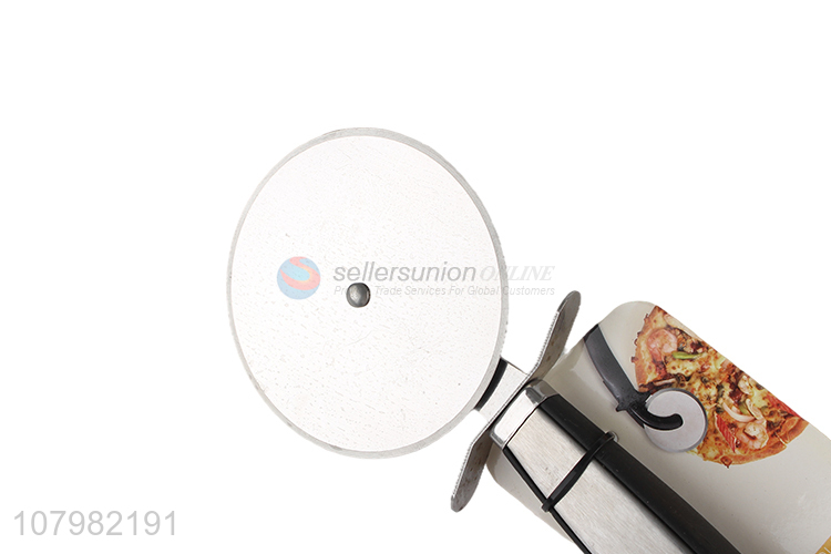 Factory wholesale silver stainless steel pizza cutter baking tools