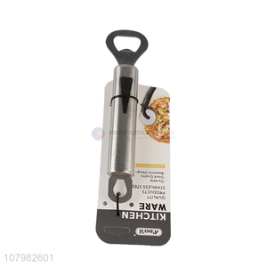 Yiwu exports silver stainless steel round head soda bottle opener