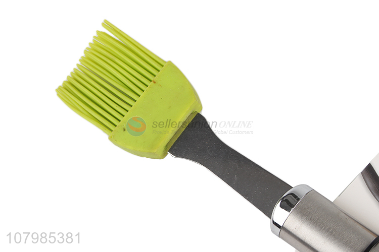 Wholesale food grade silicone oil brush with stainless steel handle