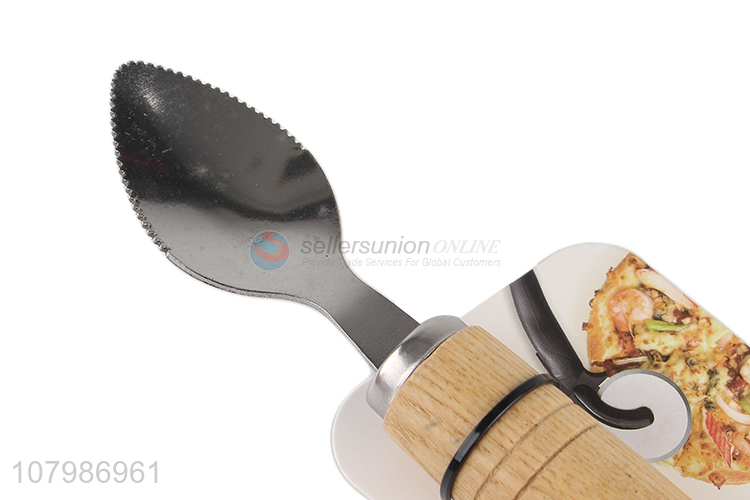 Good selling stainless steel sawtooth spoon for fruits