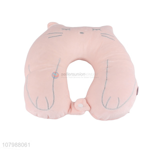 Cartoon animal shaped neck pillow stuffed plush U-shaped pillow