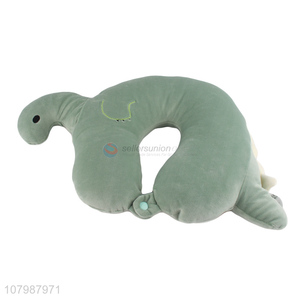 Wholesale cheap price dinosaur u-shaped neck pillow for airplane