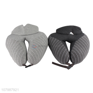 China factory portable travel u-shaped neck pillow eye mask set