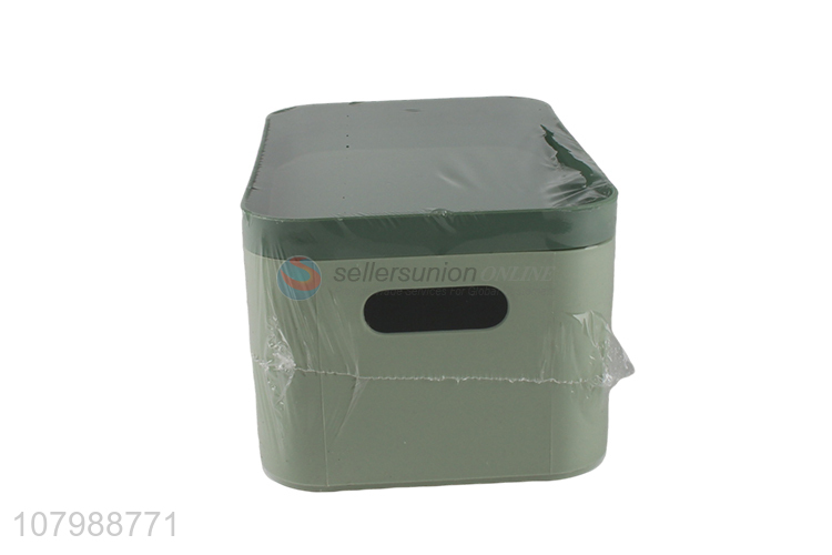 Wholesale rectangular simple multi-use food grade plastic storage box for masks