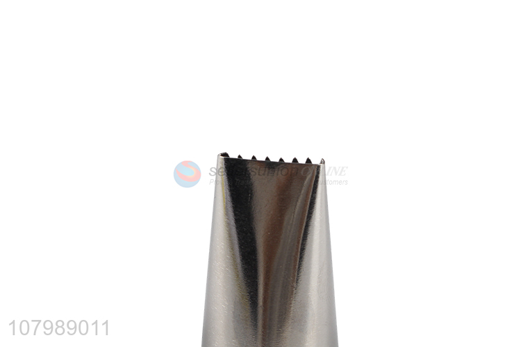 Top quality durable silver cake decoration piping nozzles tools