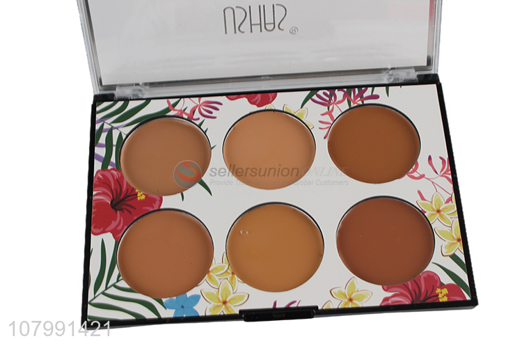 Good Quality Rectangle 6 Color Concealer Palette For Sale