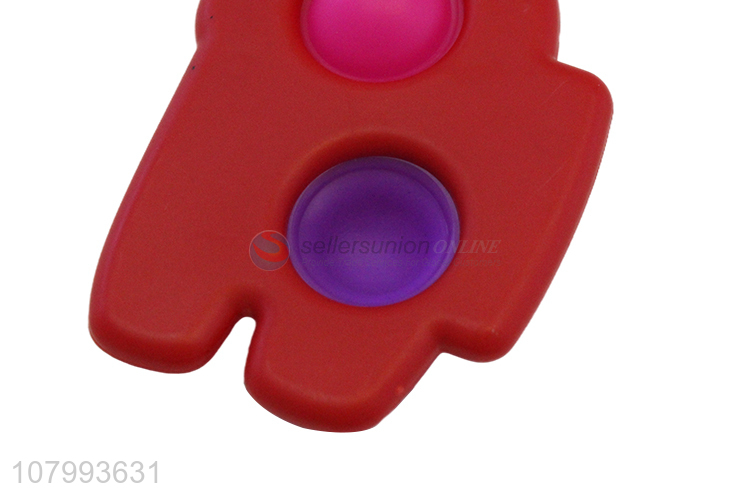 Newest Simple Dimple Push Pop Fidgets Relief Stress Toy With Keychain