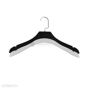 Recent design imitated wood grain clothes hanger anti-slip thick coat hanger