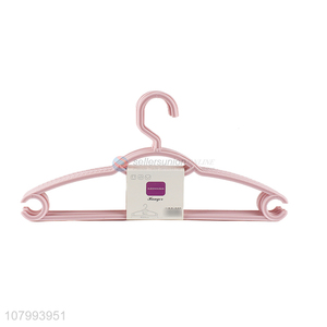 Most popular anti-slip seamless plastic display clothes hanger skirt hanger
