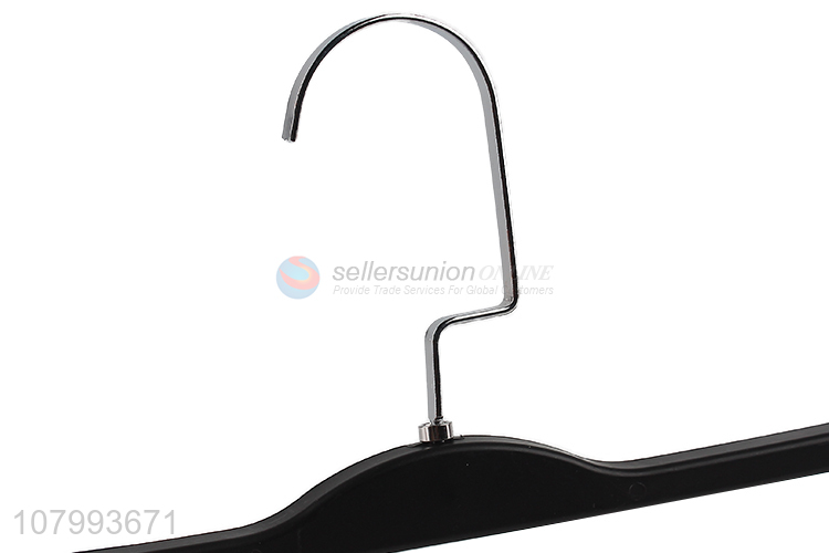 Good quality dual-purpose plastic clothes hanger pants hanger with clips