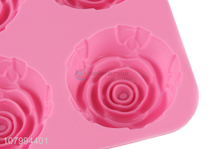 Fashion Rose Design Silicone Cake Mould Cupcake Mold