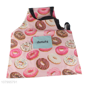 Yiwu market printed donut pullover apron for kitchen baking