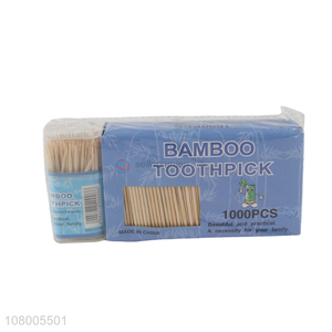 Wholesale double-headed boxed toothpicks for kitchen fruit toothpicks