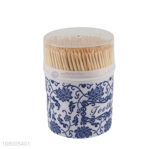 Low price wholesale bamboo toothpicks home kitchen table supplies