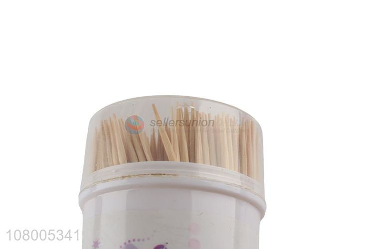 Hot selling bottled bamboo stick household disposable toothpicks