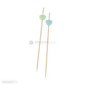 New products table decoration bamboo fruit toothpick for party