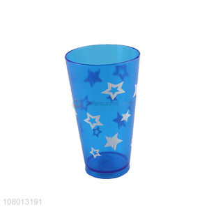 Hot selling blue plastic drinking glass mouthwash cup