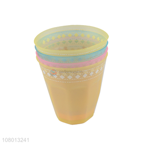 Good quality multicolor plastic water cup mouthwash cup