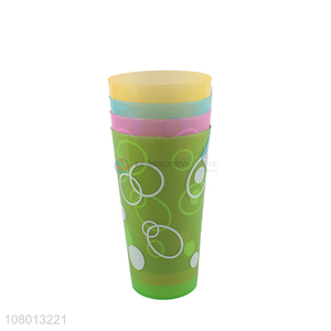 Good wholesale price multicolor plastic water cup mouthwash cup