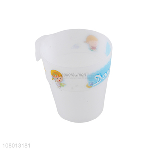 China wholesale white plastic toothbrushing cup mouthwash cup