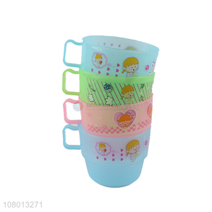 New Multicolor Plastic Cup for Children Drinking Cup