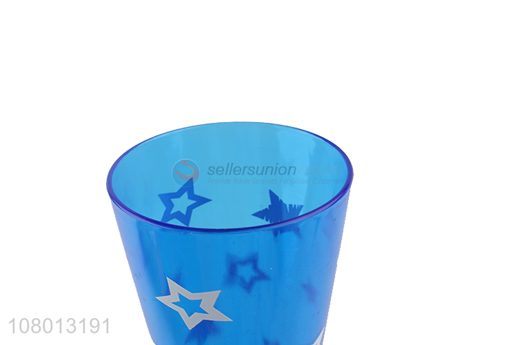 Hot selling blue plastic drinking glass mouthwash cup