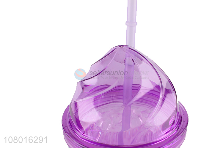 Good quality double-walled reusable plastic cooling cup summer cups