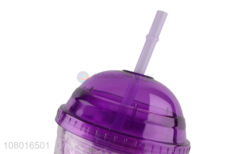 High quality lovely plastic freezer tumbler cartoon cooling cup for kids