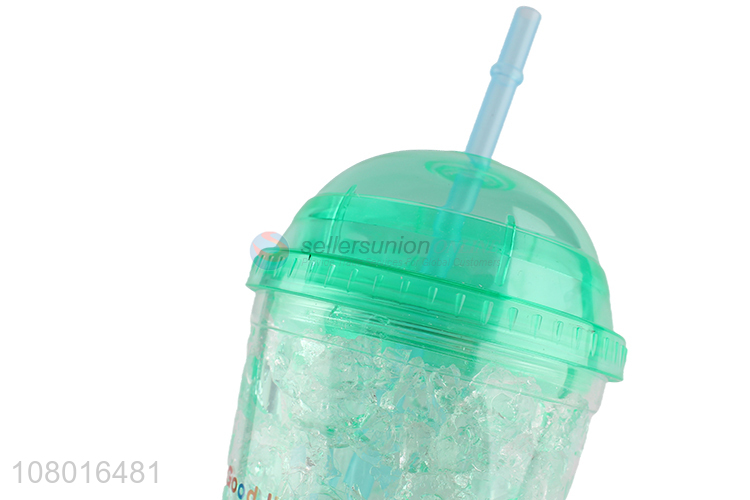 Factory supply  reusable juice cup plastic straw cup summer water cups