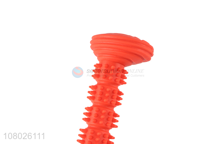 China factory wholesale orange silicone chew toy portable bone toy