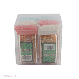 Recent design disposable bamboo toothpicks biodegradable natural toothpicks