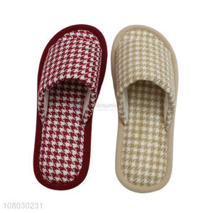 Simple style multicolor household floor slippers for women