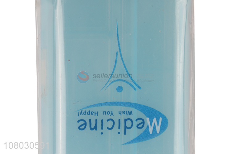 Wholesale cheap price blue plastic medicine case storage box