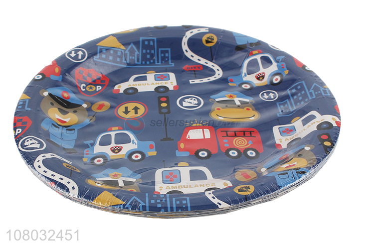 Good Quality Color Printing Disposable Paper Plate Wholesale