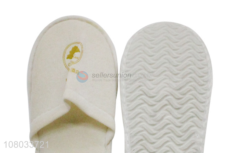 Wholesale cheap men women disposable slipper unisex closed toe hotel slipper