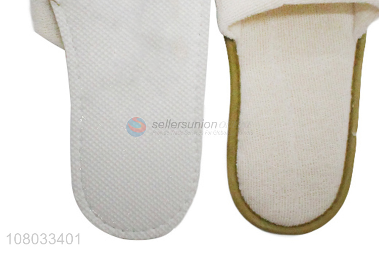 Low price universal size open toe disposable slippers for women and men
