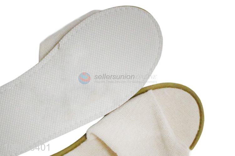 Low price universal size open toe disposable slippers for women and men
