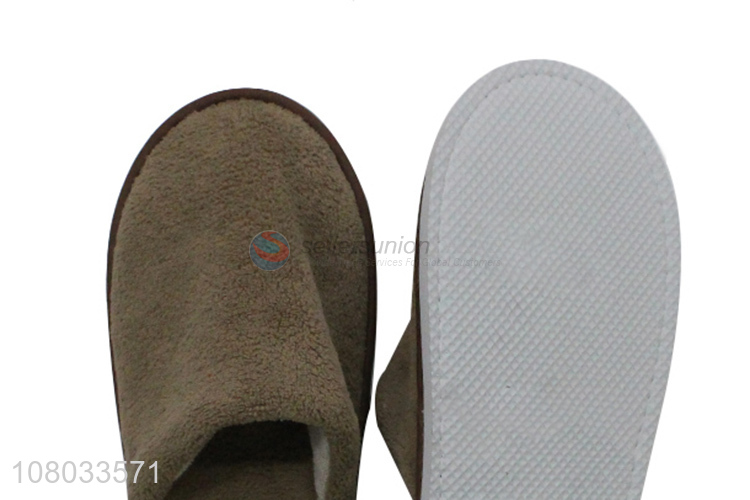 Low price non-slip comfortable disposable indoor hotel slippers for guests