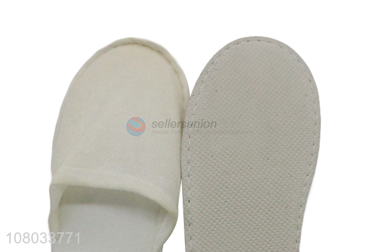 Factory supply non-slip disposable polyester slippers hotel home slippers