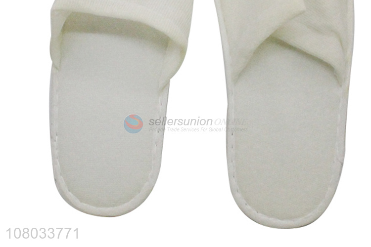 Factory supply non-slip disposable polyester slippers hotel home slippers