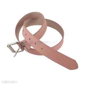 Fashion Pink PU Leather Belt Adjustable Waist Belt
