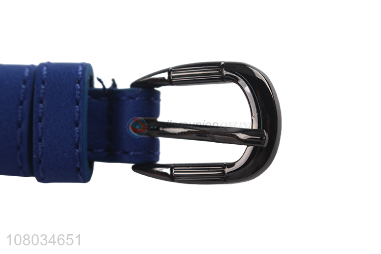 Popular Ladies PU Leather Belt With Zinc Alloy Buckle