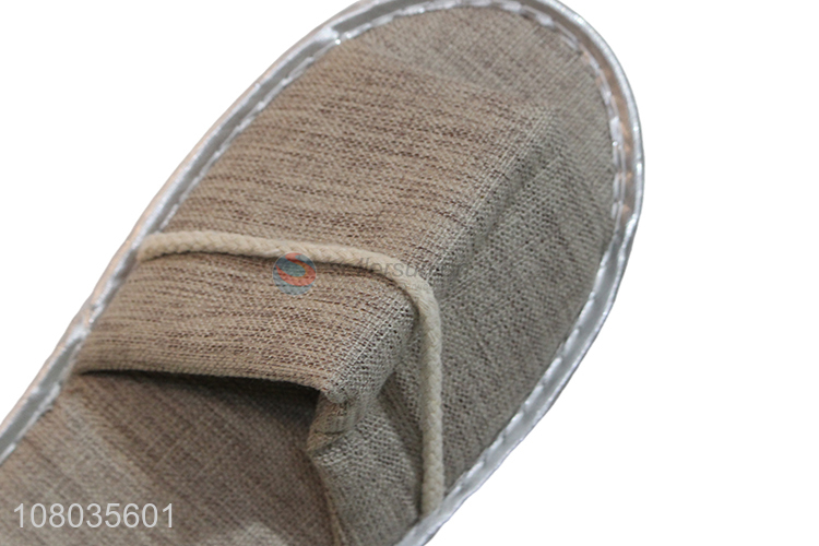 Yiwu market linen slippers hotel disposable slippers