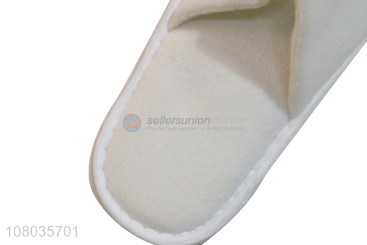 Hot sale white simple household slippers hotel disposable slippers