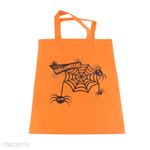 Good selling orange halloween style non-woven fabric shopping bag