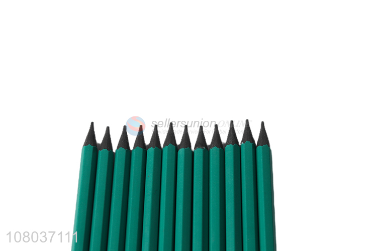 Wholesale Stationery 12 Pieces Pencil With Eraser Set