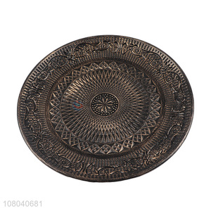 Top Quality Wooden Tray Round Plate Serving Tray