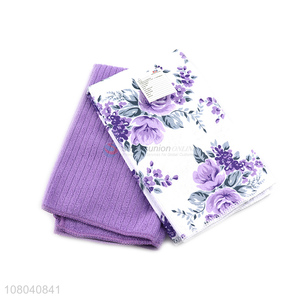 Wholesale multicolor printed towels kitchen cleaning towels set