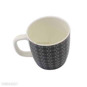 Good quality black ceramic water cup for office