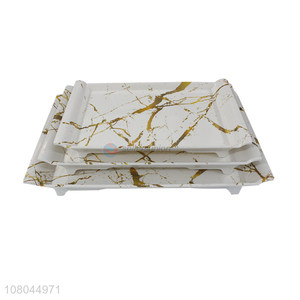 Custom Marbling Melamine Tray Food Tray Catering Trays